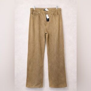 Banana Republic Factory Wide-Leg Vegan Suede Pants NWT Size 32/14